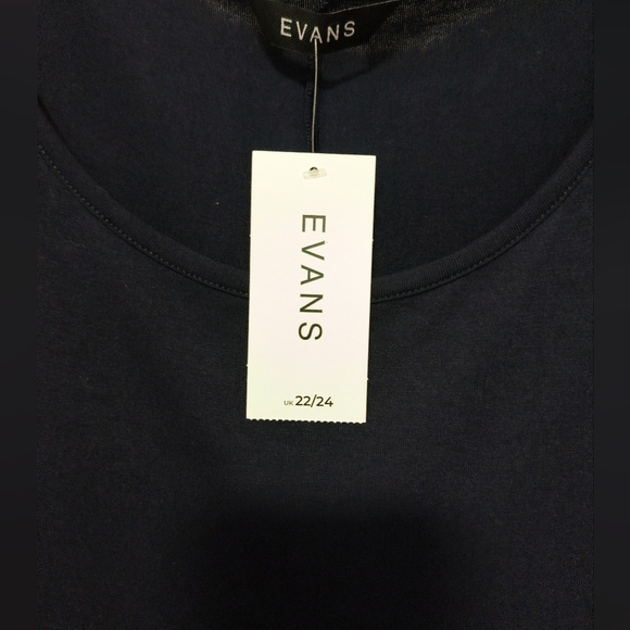 New Navy Blue Tunic Dress / 2X - Picture 3 of 7